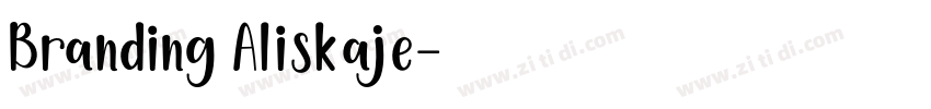 Branding Aliskaje字体转换